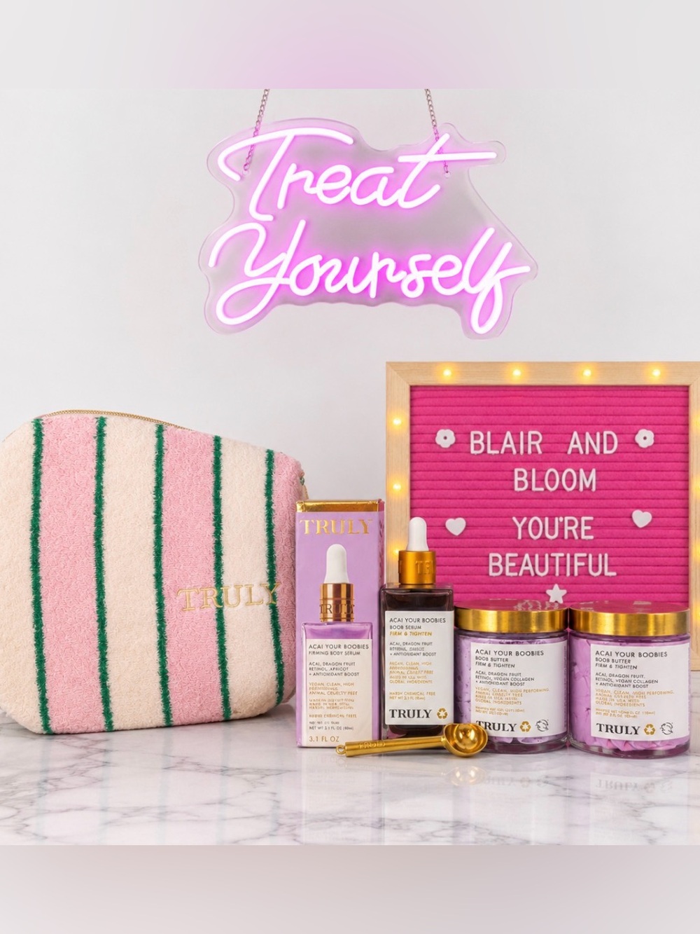 Truly Beauty Açaí Your B00bies Full Set with EXTRA Açaí Your B00bies Body Serum
